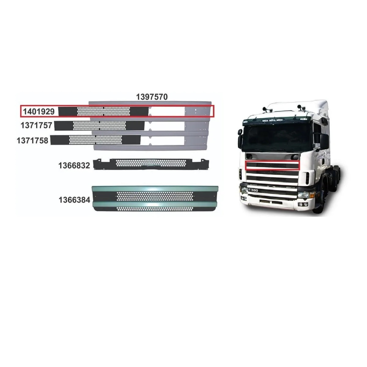 Tela Grade Central Scania S4