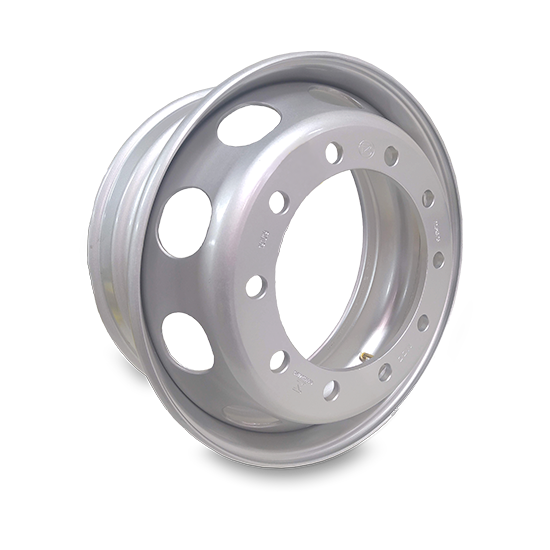 Roda de Aço Aro 22,5 x 8,25 10 Furos Pneu 295