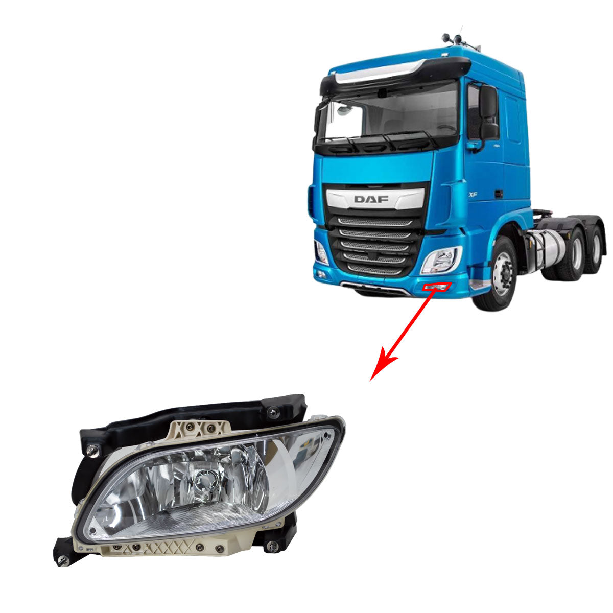 Farol Auxiliar New DAF XF 2020