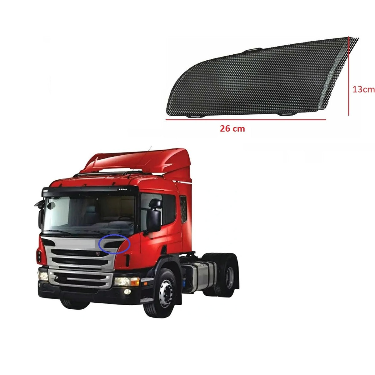 Painel Frontal Superior Scania Cabine P/R
