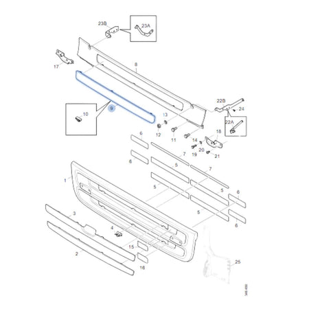 Tela Grade Frontal Scania S5 - Ref. 1459135