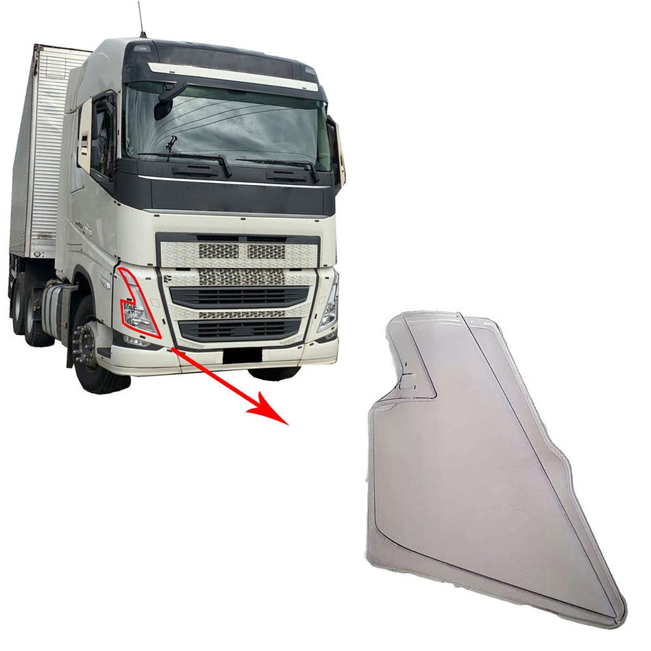 Lente Farol Volvo FH 2022 LC LED - 24056511A / 24056510A