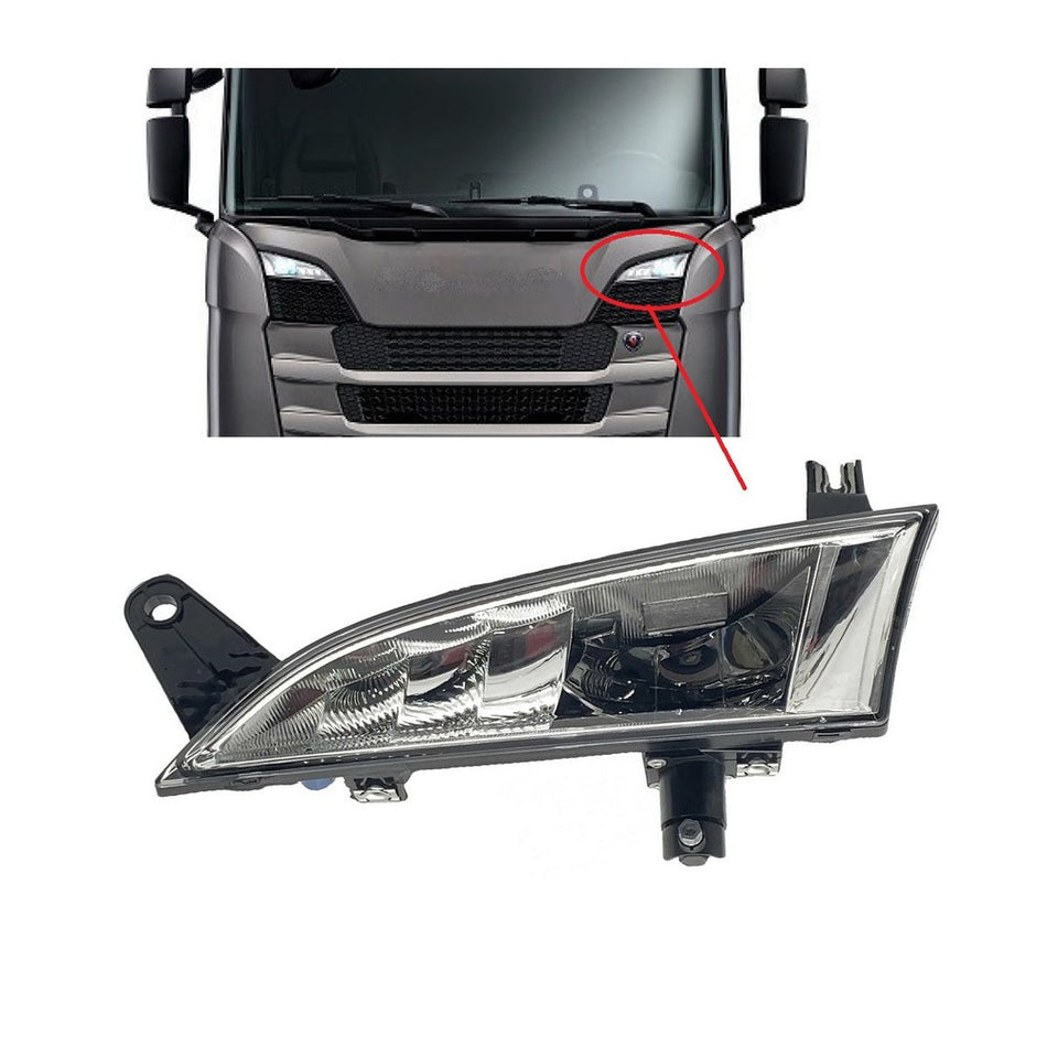 Farol Auxiliar de Grade LED Scania NTG Cabine P/G - 2659166 / 2659167